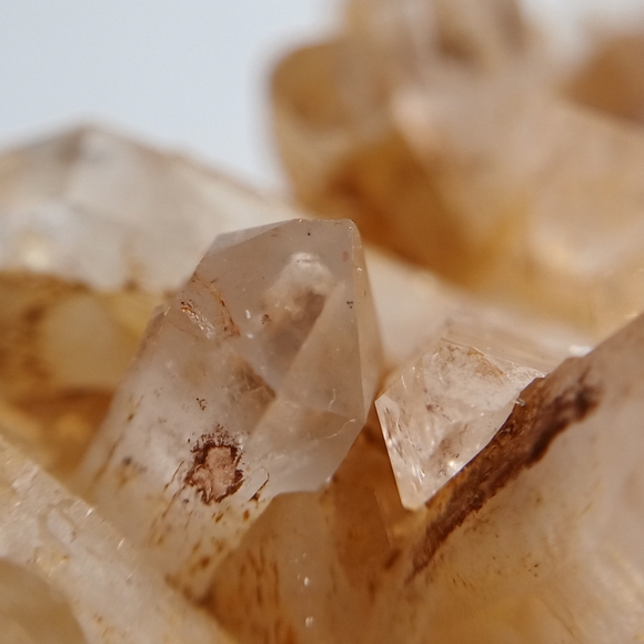 Golden Healer Quartz Cluster with Red Phantoms - Picture 3 of 9